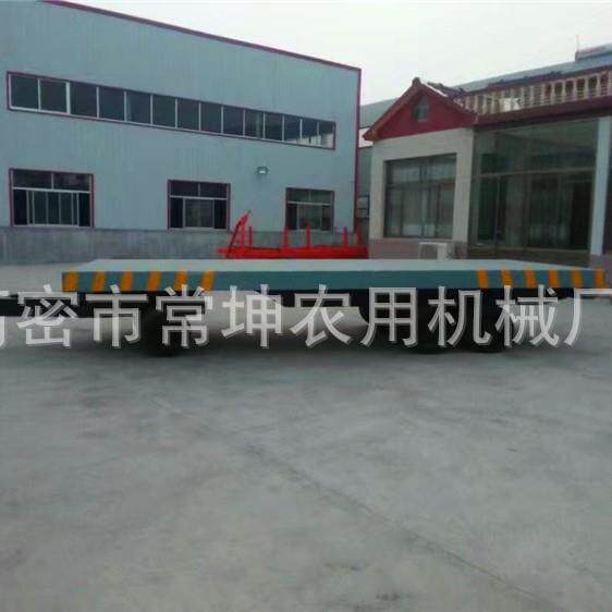 100吨平板拖车重载低平板拖车搬家公司码头用牵引式重型平板拖车