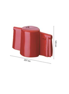 绝缘子遮蔽罩AV4402红色柔性塑料制成绝缘子防护罩 弈远供应