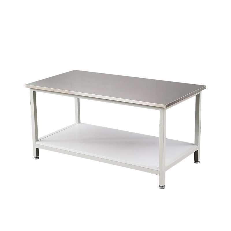 工业不锈钢操作台加厚不锈钢桌子工厂双层打包台重型不锈钢工作台