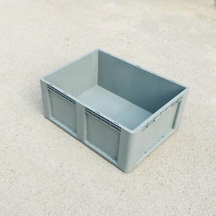 供应800-340圆角包角塑料物流箱加厚可配翻盖外径800*600*340mm