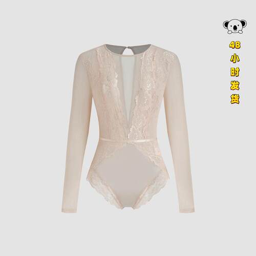 A 65792 Sheer Mesh Backs Bodysuit 性感网纱连体衣