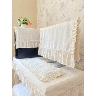 提花软蜡织物电视电脑罩防尘罩一体式桌面曲面屏幕显示器装饰罩布