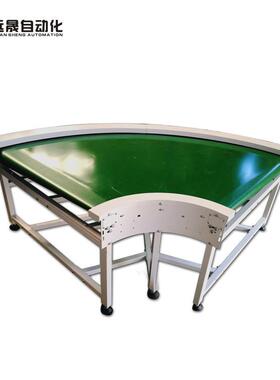 厂家直销转弯皮带输送机流水线对接导轮转弯 生产线包装输送机