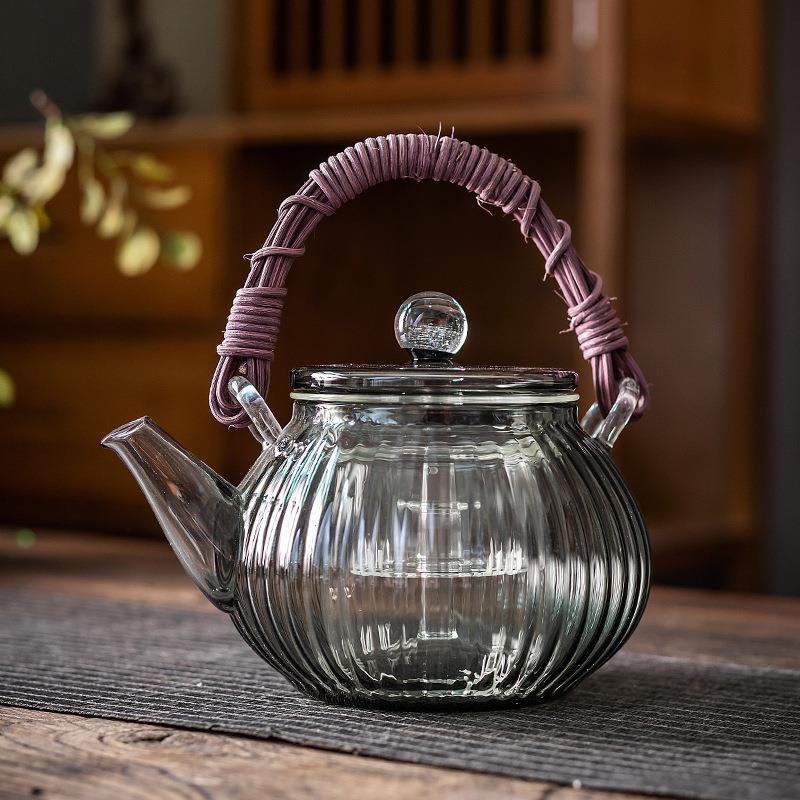 创意水晶电陶炉煮茶器耐热玻璃围炉茶壶高档智能煮茶炉烧水壶
