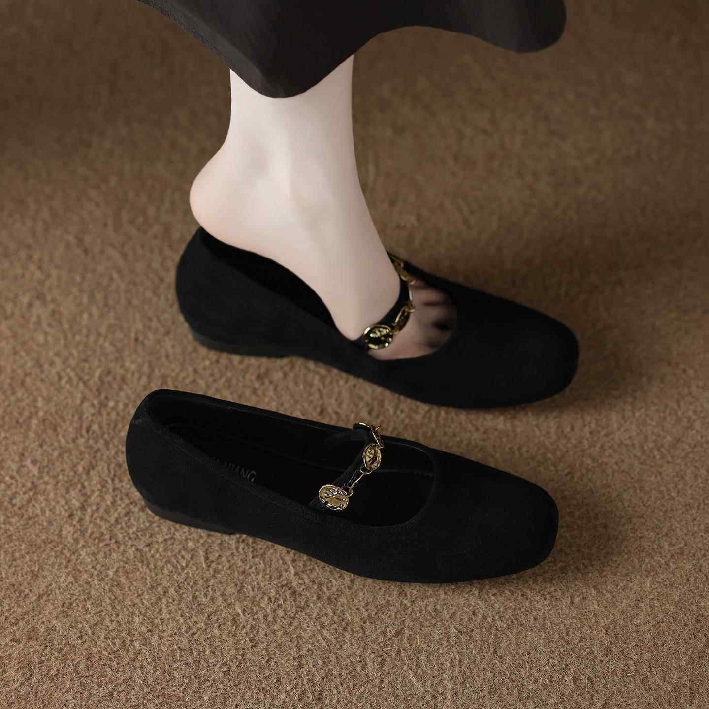 软内增高玛丽珍平底鞋女2026春秋季新款平底绝美小单鞋0126w,女鞋,浅口单鞋,淘宝优惠券,粉丝福利购,淘宝优惠卷