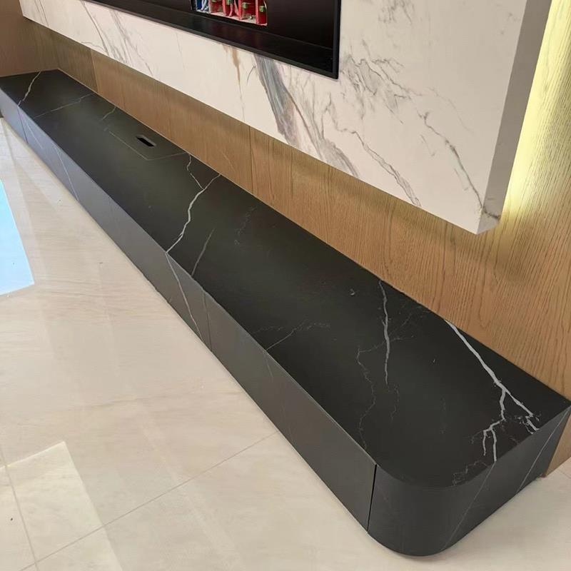 弧形电视柜地板站立Normcore板岩海棠角落地板橱柜客厅地板家居低