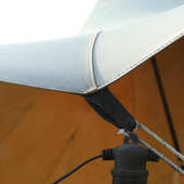 户外大型飞天天幕营地野奢草帽帐篷露营营地大型天幕防雨防晒