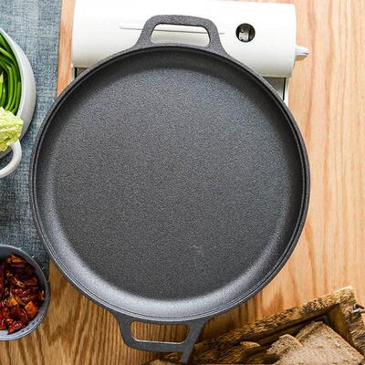 Thickened Cast Iron Uncoated Baking Pan Pancake Oyster Raw