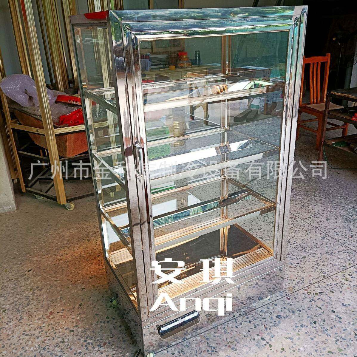 落地式不锈钢直角多层架脆皮包保酥展示柜港式菠萝包保温热酥柜
