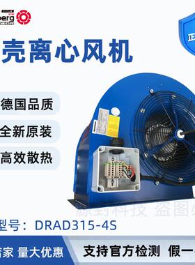 德国洛森蜗壳前倾式双进风离心风机DRAD315-4S工业设备冷却风力