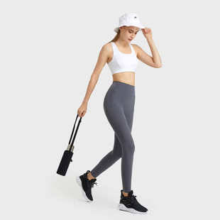 无尴尬SS磨毛运动紧身裤 蜜桃臀无痕脚口瑜伽裤 高弹修身 INS新款