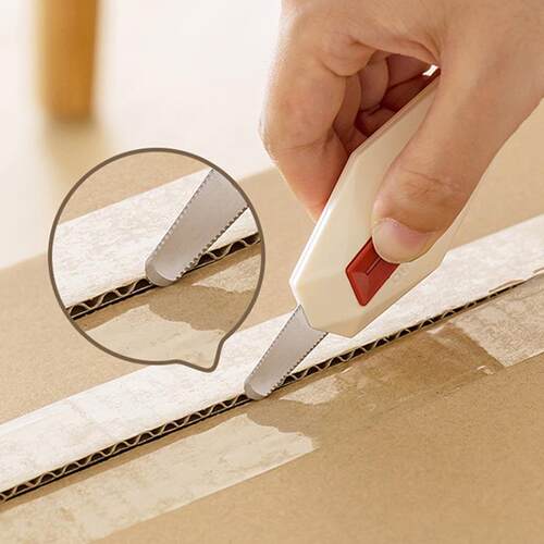 Diamond Box Opener with Serrated Anti-Stick Unboxing Knife,