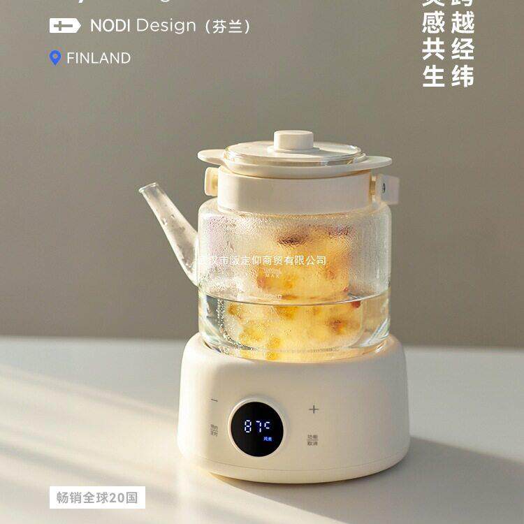 olayks立时水灵全玻璃养生壶纯玻璃家用公室小型煮茶器烧水壶