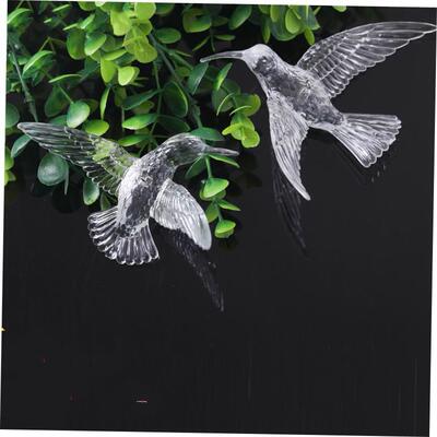 10 Pieces Crystal Clear Acrylic Bird Christmas Tree