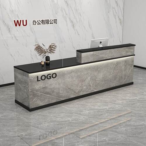 收银柜台店铺轻奢小型服装店吧台超市柜台简约美容院公司前台接待