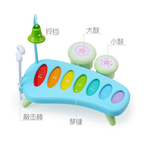 高档儿手琴宝玩宝益智敲敲童打乐器音阶具