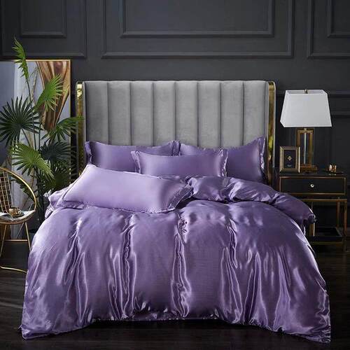 Satin Duvet Cover Simple Quilt Cover Full Twin King Size Qui