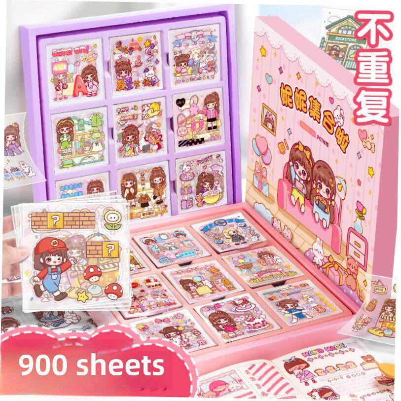 200cute sticker pet scrapbook journal stickers girls贴纸 1