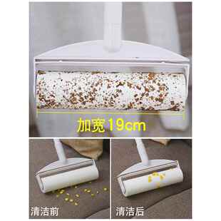 粘毛毛器粘滚筒式 滚子撕沾毛滚筒纸家用替换纸294粘纸滚纸粘筒滚