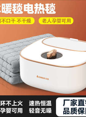 水暖电热毯双人单人双控水电褥子家用加热2024新款恒温s16023+a