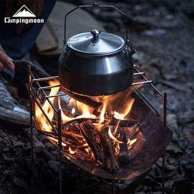 Campingmoon柯曼SOLO-A4户外便携不锈钢折叠焚火台 露营柴火取暖