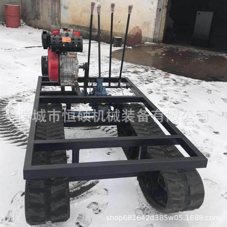 履带底盘 雪地防滑运输车 机械变速箱挖掘机 柴油机履带底盘车