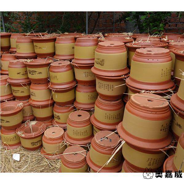 土陶瓷花盆家用大口径清仓盆栽特价处理大号口径陶土大绿植种植盆