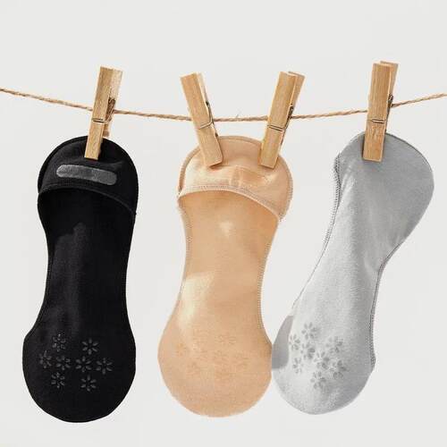5Pairs Cotton Socks Summer Candy Color Invisible Non-slip Bo