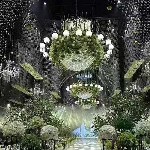 25年新款婚庆韩式系水晶花园厅装饰灯婚礼堂宴会厅吊灯