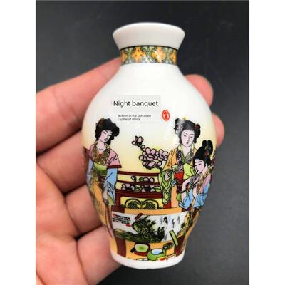 Chinese souvenir china ceramic vase fridge magnet tourist