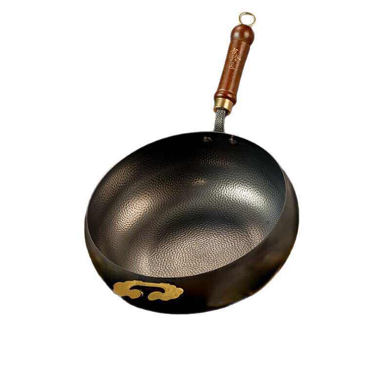 古臻匠爆款新款家用锤纹南瓜锅不易粘不易锈无涂层免开锅煎炸煮炖,厨房/烹饪用具,炒锅,淘宝优惠券,粉丝福利购,淘宝优惠卷