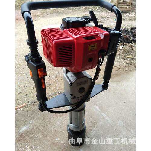 新品防汛汽油打桩机汽油抢险栽桩机新款大棚汽油打桩机
