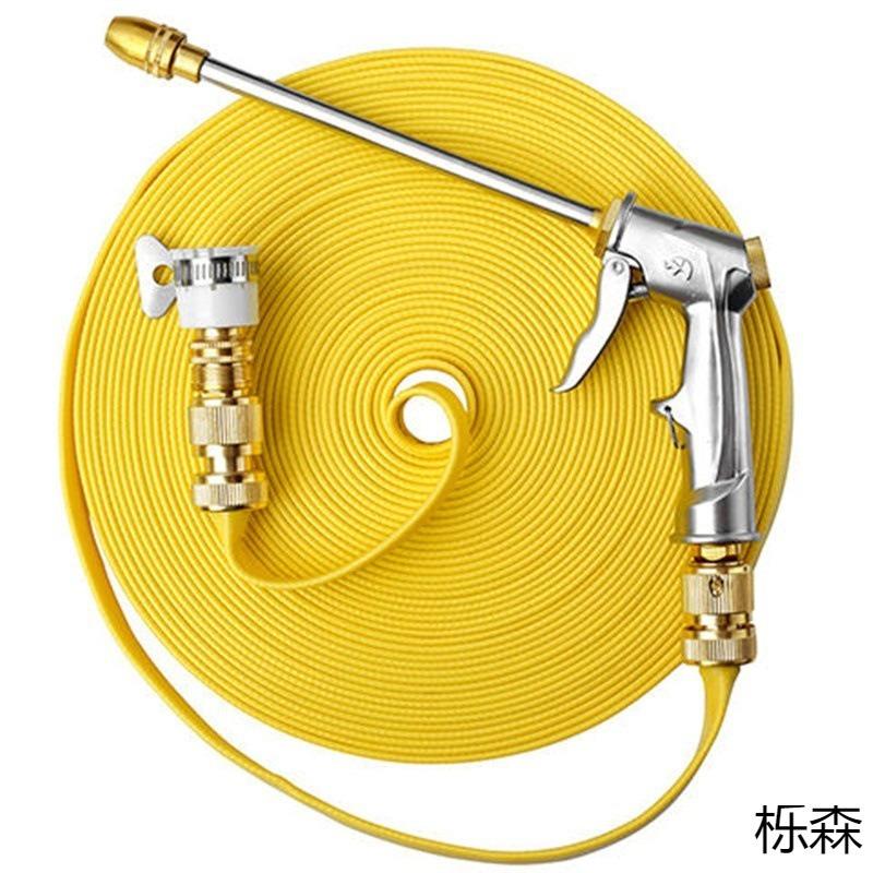 高压洗车水枪套装长杆金属接头家用自来水软水管喷枪汽车清洗工@