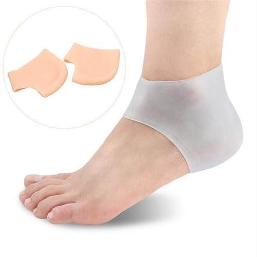 silicone heel protector heel crack guard sleeve foot