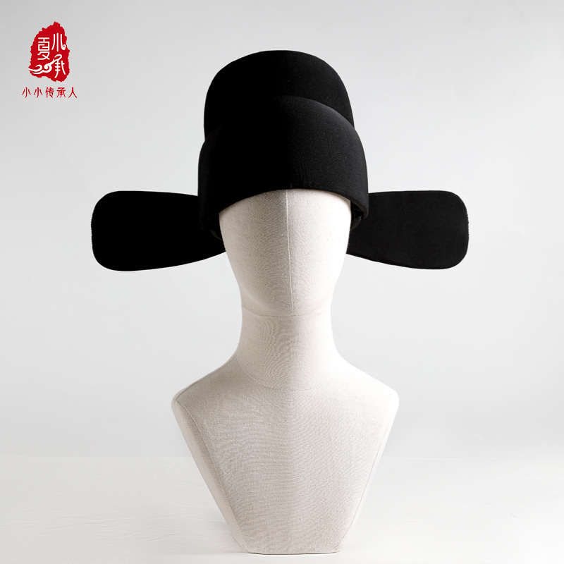 夏小承手作传统儿童帽子飞鱼服明制官帽古风汉服状元锦衣卫乌纱帽