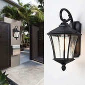 围墙灯 户外 户外壁灯 庭院灯 刻花八角灯 欧式