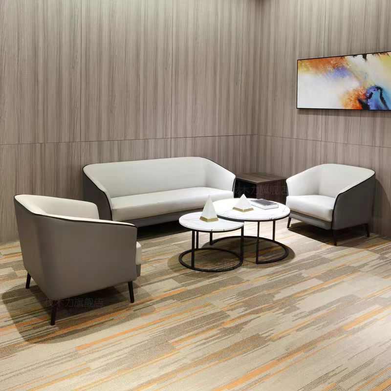 移动创意服装店沙发茶几组合简约现代可躺直排小型休闲办公沙发