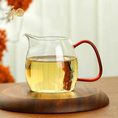 禾器泰然公道杯玻璃晶彩茶海大号400ml耐高温高档功夫茶具分茶器
