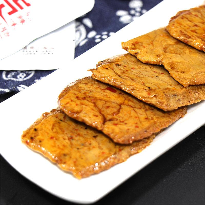 东方贪壮懒货手扎香肠素食香肠308g手撕素食肉丝小吃小吃干豆腐广