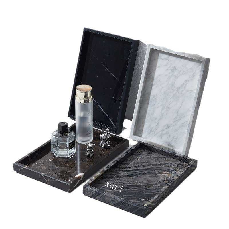 商务风黑白可选大理石托盘卫生间洗手台茶几桌面收纳盘装饰品托盘,餐饮具,盘,淘宝优惠券,粉丝福利购,淘宝优惠卷