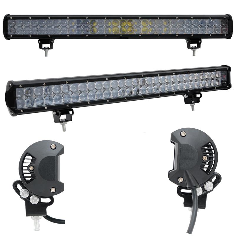 双排4D透镜180W汽车led长条射灯改装货车越野车顶前杠中网照明灯