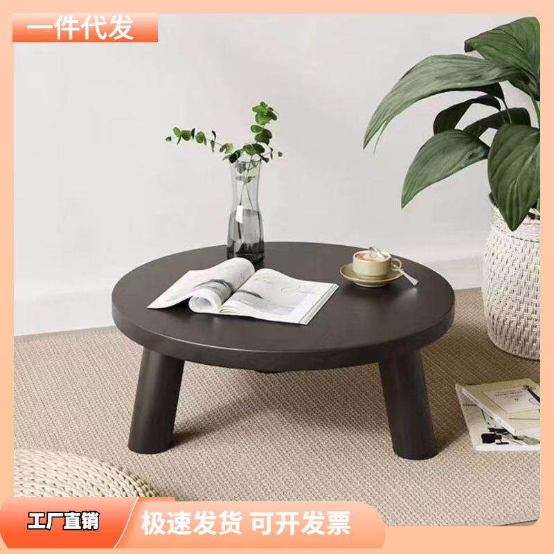 飘窗桌子小茶几实木炕桌日式简约榻榻米小茶桌阳台卧室飘窗矮桌子