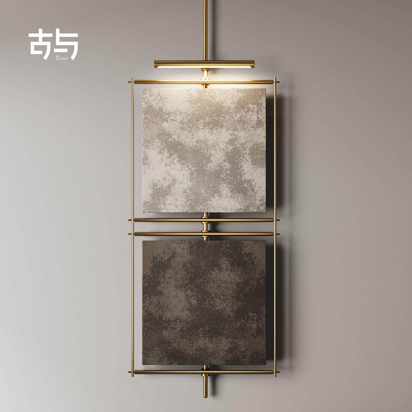 设计师款客厅挂件装饰智能灯玄关装置画金属艺术创意装饰造型壁饰