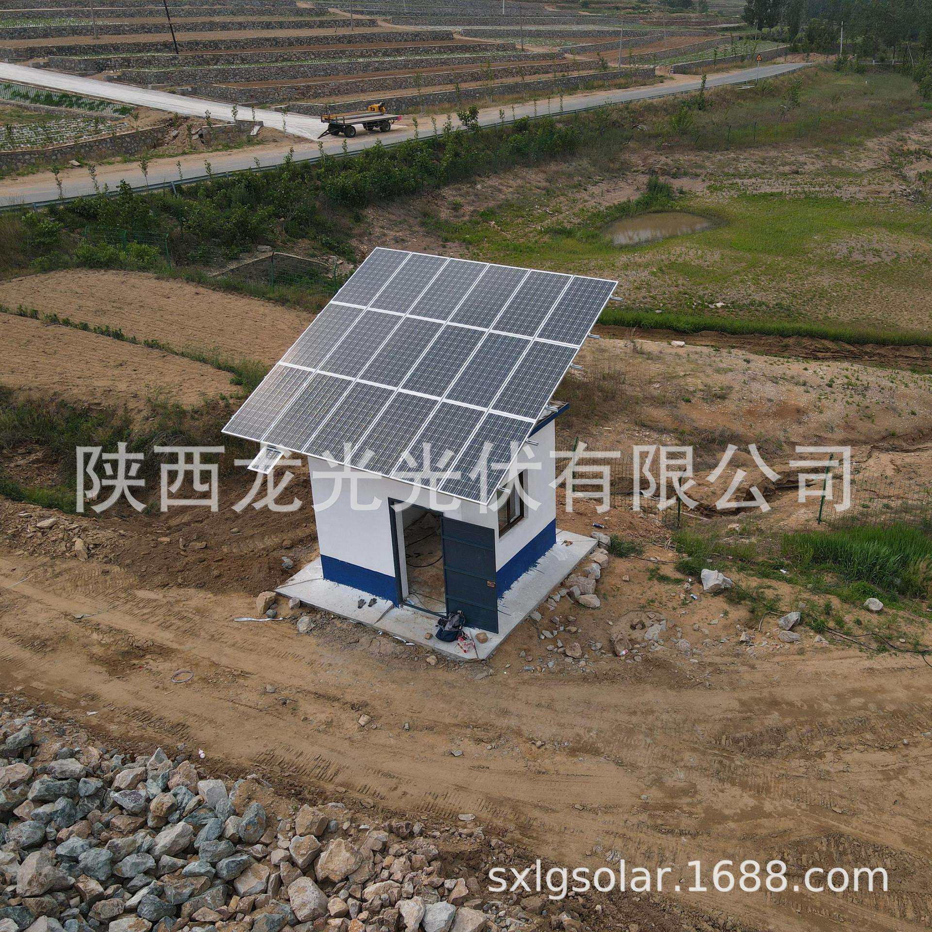 陕西龙光11kW太阳能提灌站光伏系统山区抽水水泵提水高功率