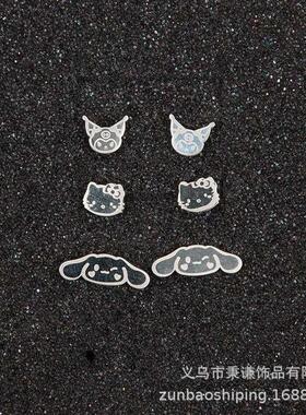 Small and simple cartoon Kulomi earrings female ear needle b