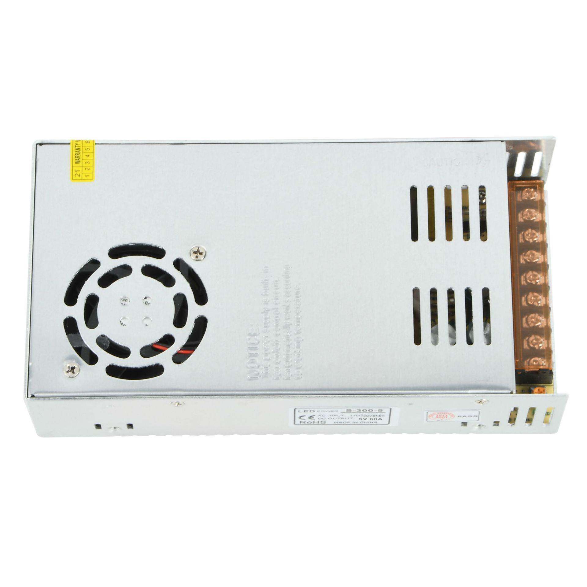 LED显示屏5V60A开关电源S-300-5稳压电源5V300W 广告牌直流电源