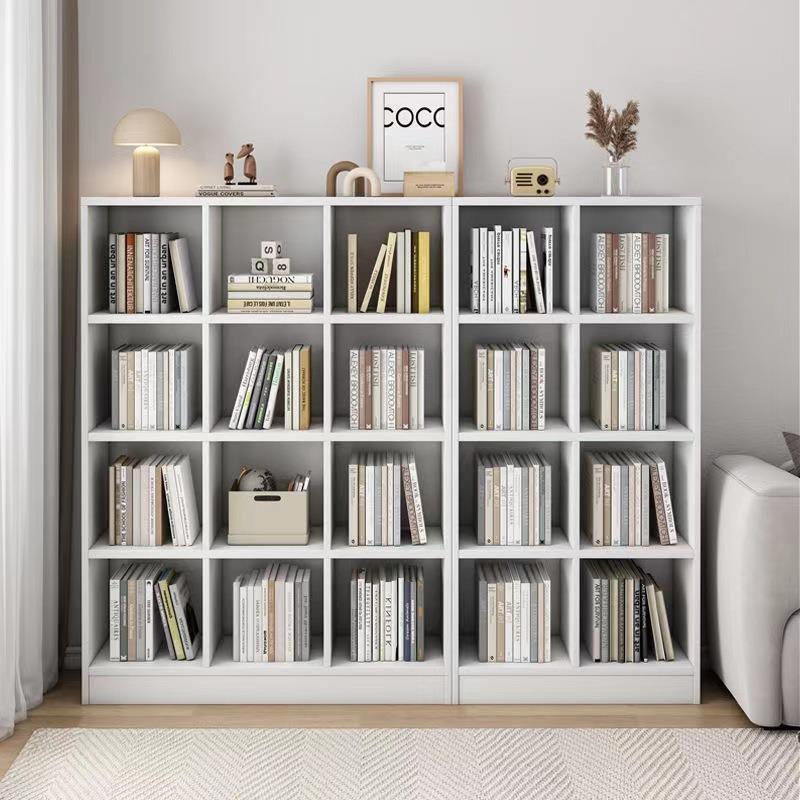 书落地置物架纳儿童书柜子家用简易实木多色客厅架00层书本收储物