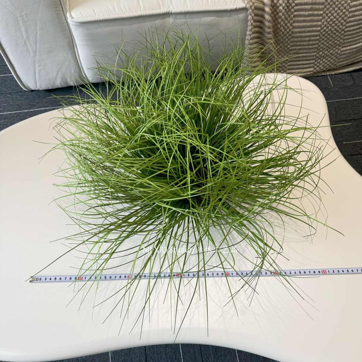 仿真假草绿植蒲草摆件草团草堆室内地面造景假花景观装饰拍摄道具