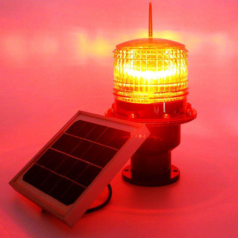 02太阳能航海灯 机场警示灯 塔吊信号灯 LED障碍灯 楼顶警示灯
