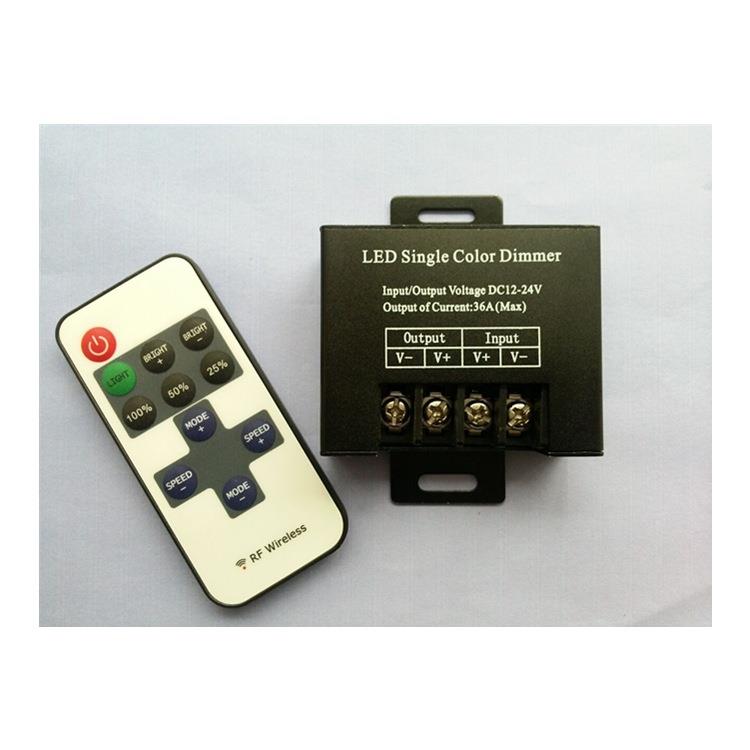 LED调光器 展柜饰柜广告招牌发光字射频遥控调光开关36A爆闪呼吸